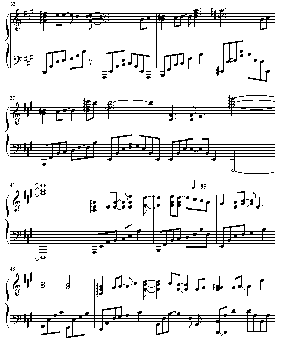 烟火的季节钢琴曲谱（图3）