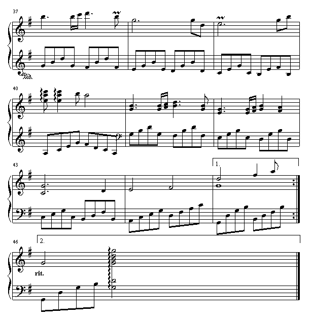 似水流年钢琴曲谱（图4）