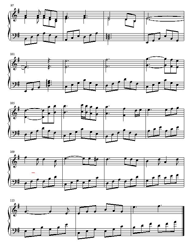 知心爱人钢琴曲谱（图6）