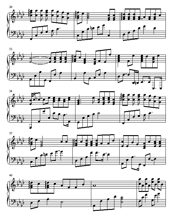 存在钢琴曲谱（图3）