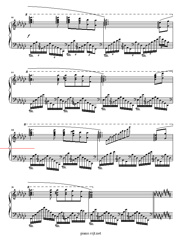 白月光钢琴曲谱（图4）