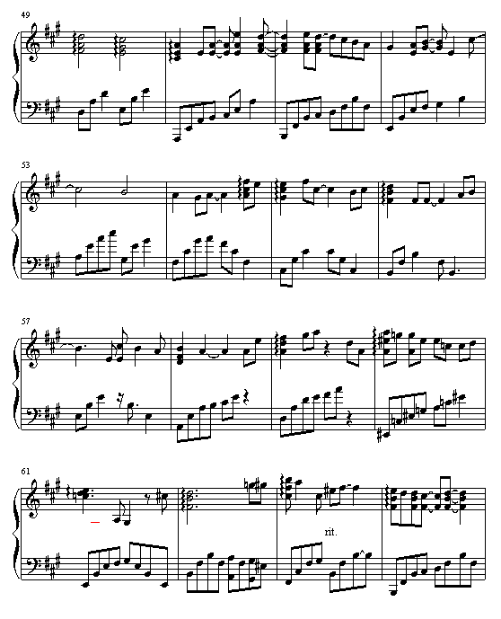 烟火的季节钢琴曲谱（图4）