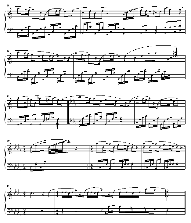 安全感钢琴曲谱（图3）