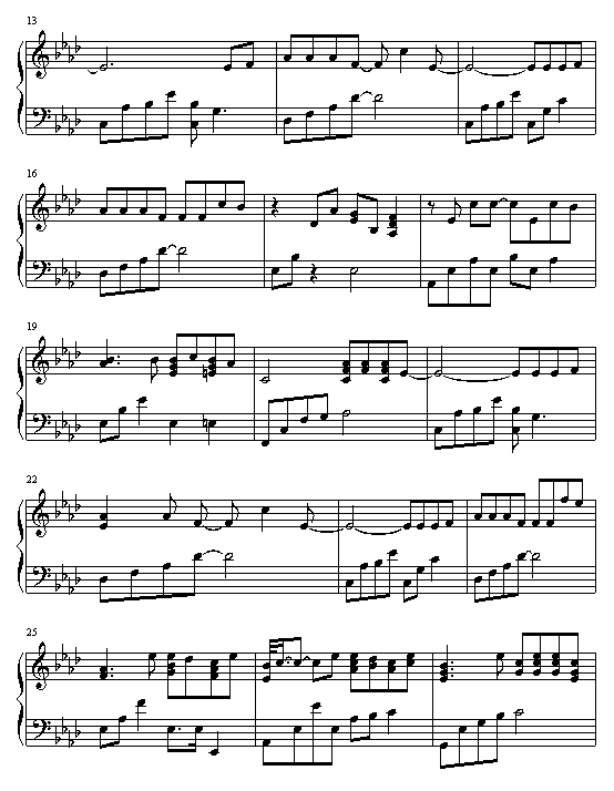 存在钢琴曲谱（图2）