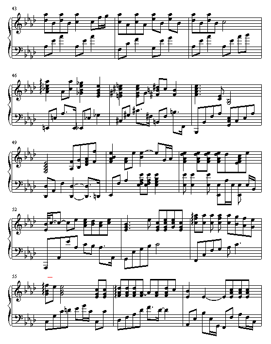 存在钢琴曲谱（图4）