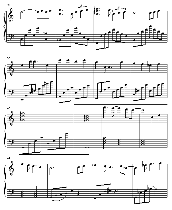 想唱就唱的Meritee修改版（加入引子，过门）钢琴曲谱（图3）