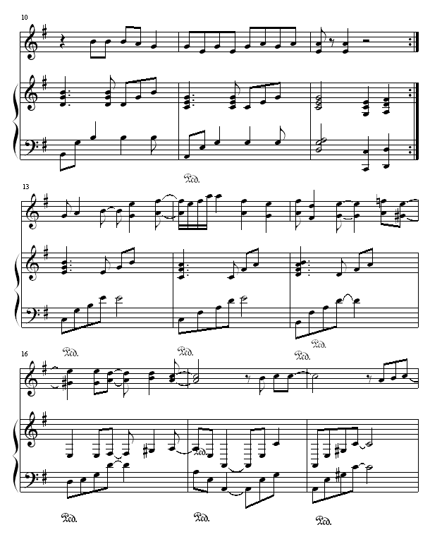星晴钢琴曲谱（图2）