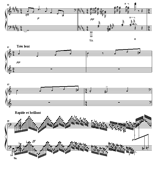 水妖(Gaspard de la Nuit- 1. Ondine.Lent)钢琴曲谱（图14）