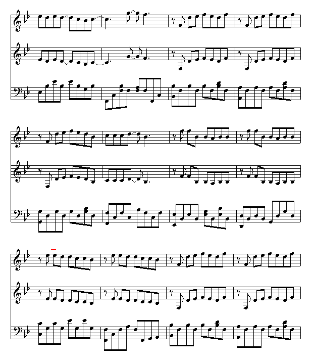 安静钢琴曲谱（图6）