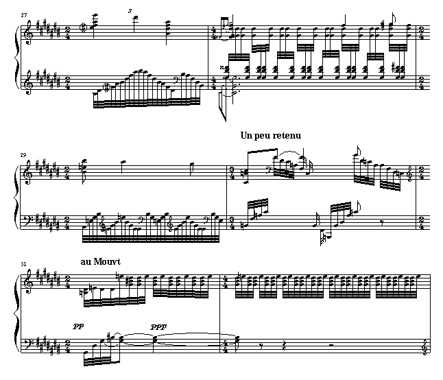 水妖(Gaspard de la Nuit- 1. Ondine.Lent)钢琴曲谱（图4）