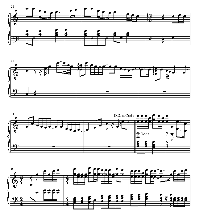 让我欢喜让我忧钢琴曲谱（图3）