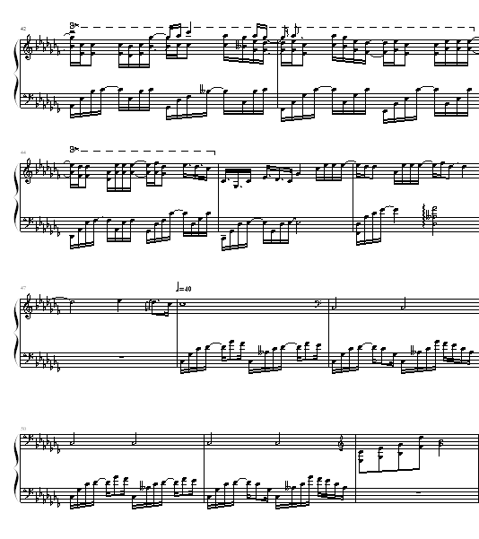 最后一枚笑钢琴曲谱（图4）