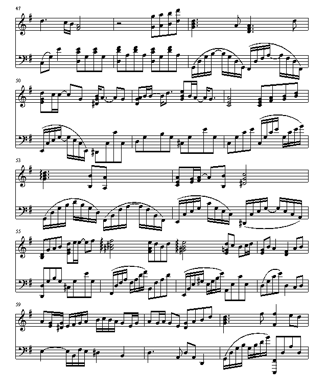 绵绵钢琴曲谱（图3）