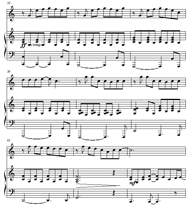安静 弹唱版钢琴曲谱（图7）