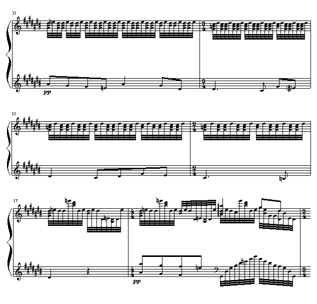 水妖(Gaspard de la Nuit- 1. Ondine.Lent)钢琴曲谱（图5）