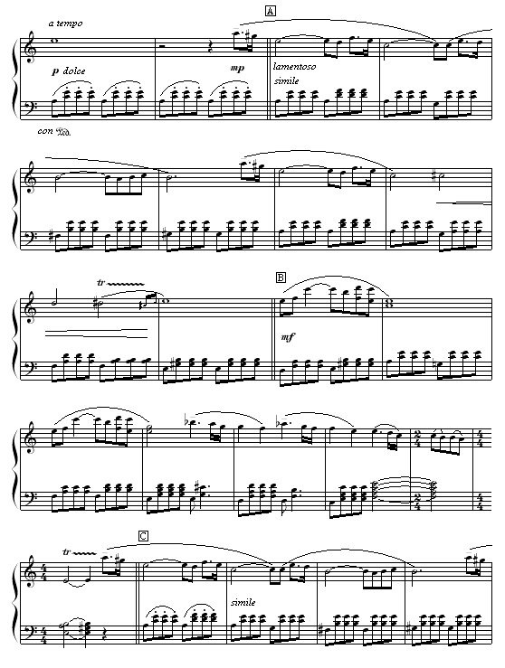 Green Requiem钢琴曲谱（图2）
