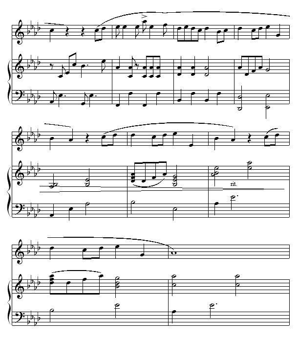 天黑黑-弹唱版钢琴曲谱（图8）