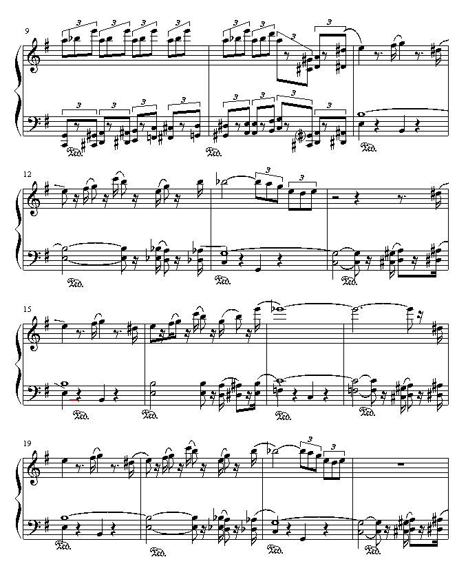 <粉红豹>THE PINK PANTHER钢琴曲谱（图2）