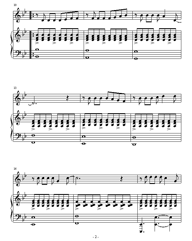 爱的钢琴手钢琴曲谱（图2）