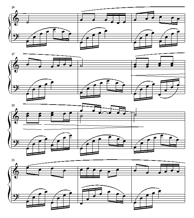 追梦人钢琴曲谱（图3）