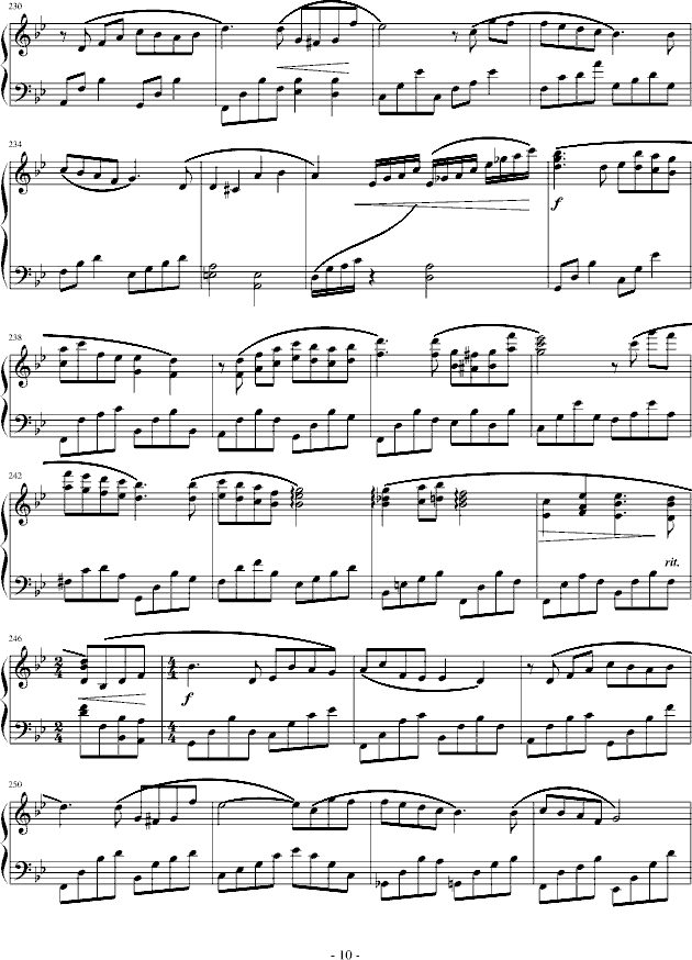 人鱼的故事钢琴曲谱（图10）