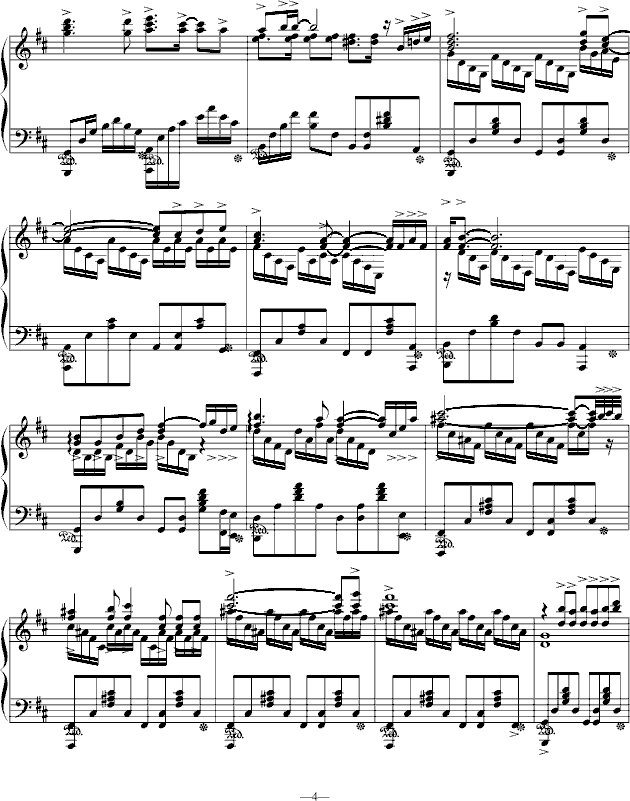 无色-（完美完整版）钢琴曲谱（图4）