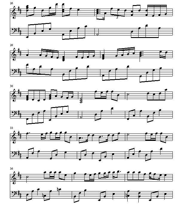同班同学钢琴曲谱（图3）