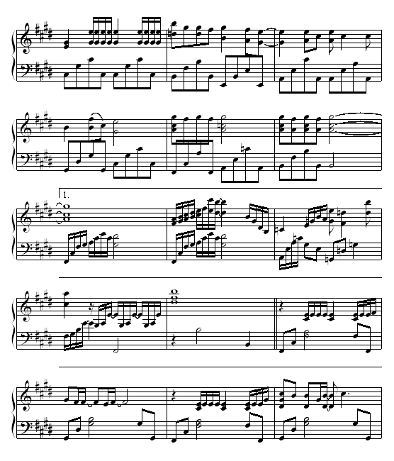 爱情余味钢琴曲谱（图3）