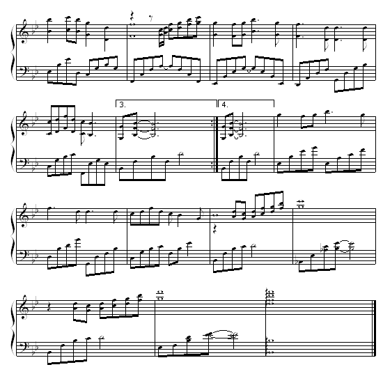 城里的月光钢琴曲谱（图4）
