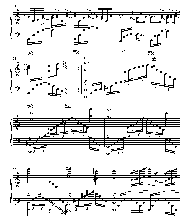 春泥钢琴曲谱（图4）
