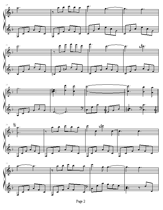 爱在深秋钢琴曲谱（图2）