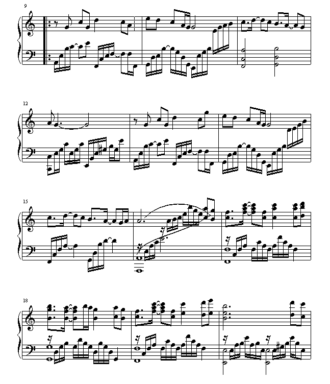 春泥钢琴曲谱（图2）