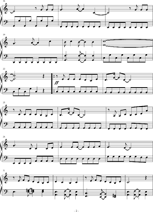 I AM钢琴曲谱（图2）