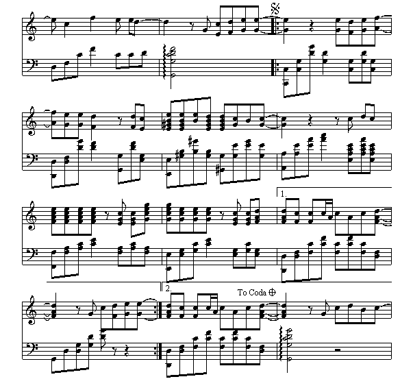 回到过去钢琴曲谱（图3）