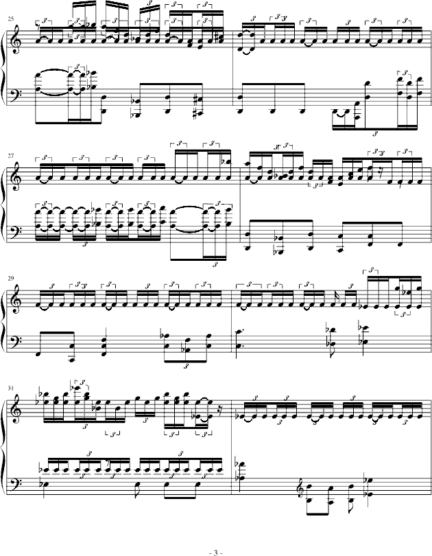 高达SEED-D交响组曲第5章 钢琴版钢琴曲谱（图3）