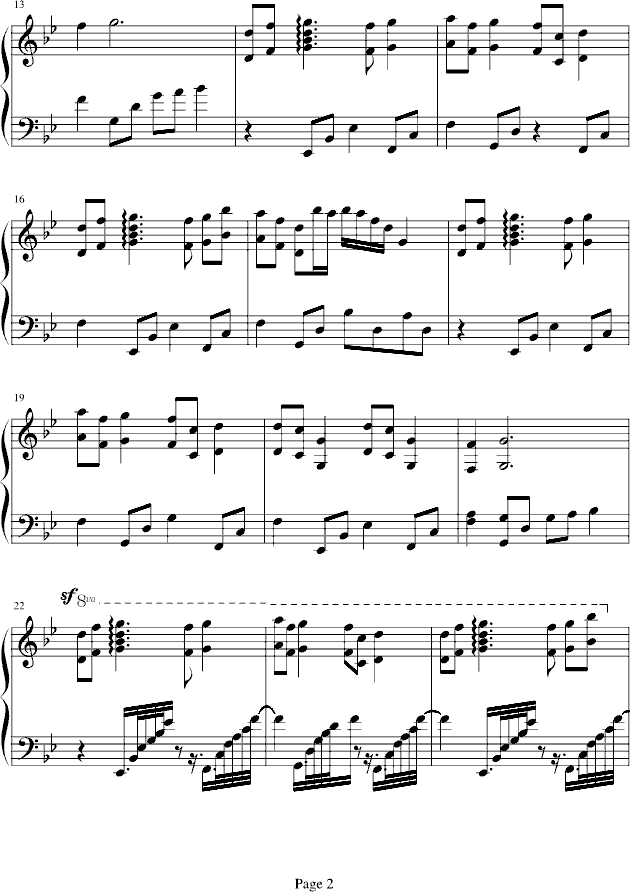 超越时空的思念－－犬夜叉唯美插曲钢琴曲谱（图2）