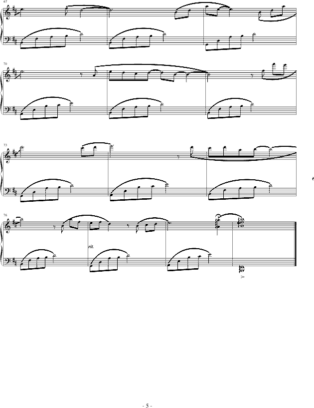 火宵の月-（完整版）钢琴曲谱（图5）