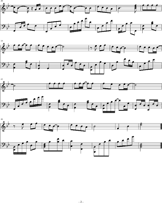 为了爱-劲乐团钢琴曲谱（图2）