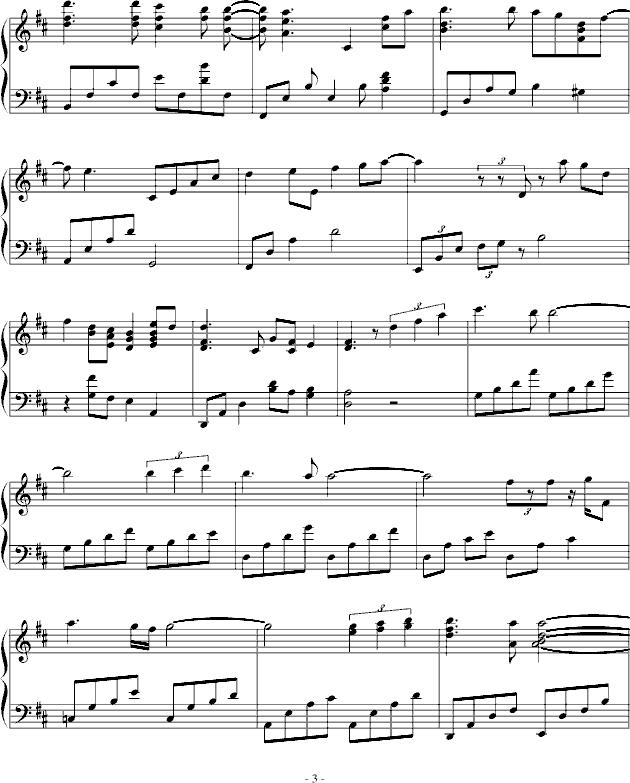 Eyes on me-钢琴演奏版（最终幻想）钢琴曲谱（图3）