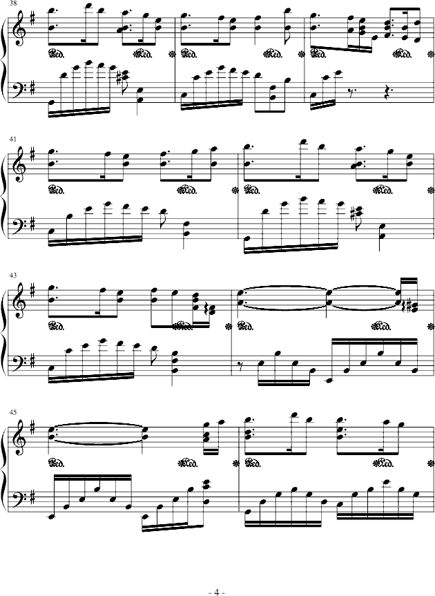 Passing Sorrow钢琴曲谱（图4）