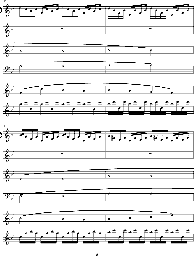 亡灵城堡-英雄无敌2钢琴曲谱（图6）