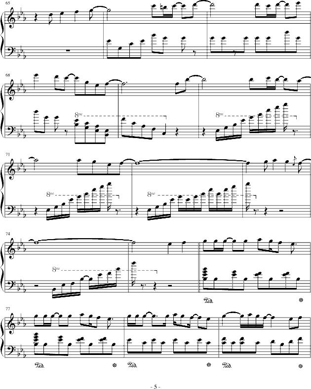 FIND THE WAY钢琴曲谱（图5）