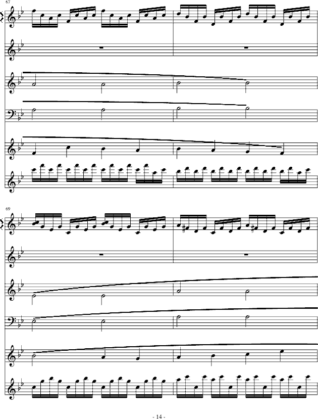 亡灵城堡-英雄无敌2钢琴曲谱（图14）