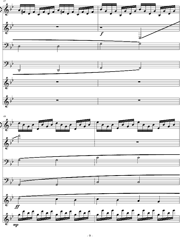 亡灵城堡-英雄无敌2钢琴曲谱（图9）