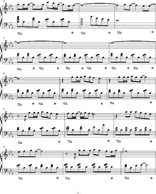 FIND THE WAY钢琴曲谱（图3）