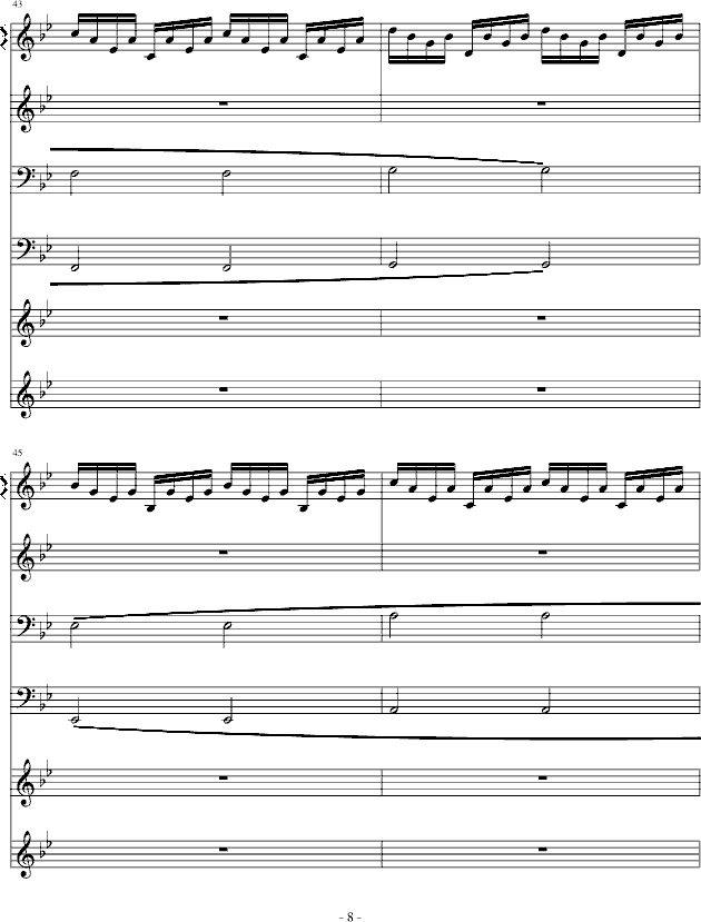 亡灵城堡-英雄无敌2钢琴曲谱（图8）