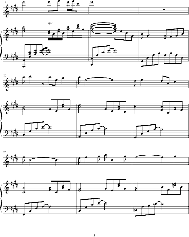 枉凝眉-《红楼梦》主题曲钢琴曲谱（图3）