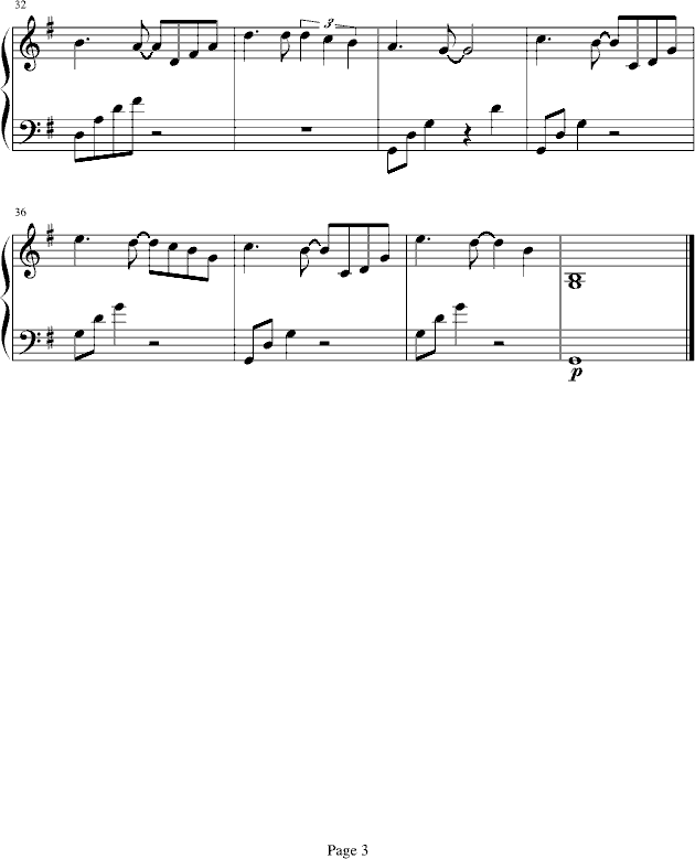 被遗失的天使 -新鲜人钢琴曲谱（图3）