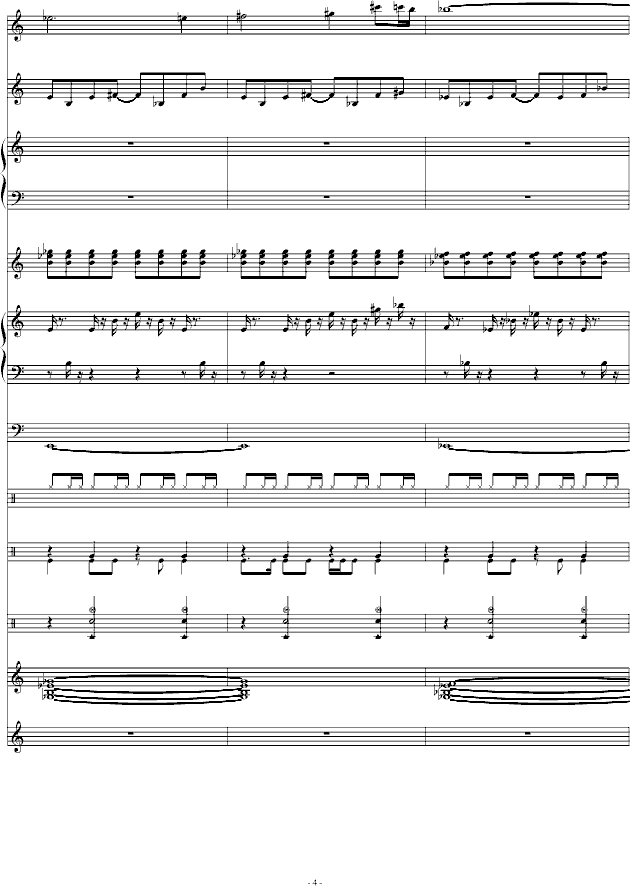幻之大地-双星物语钢琴曲谱（图4）