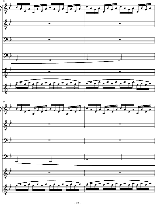 亡灵城堡-英雄无敌2钢琴曲谱（图12）